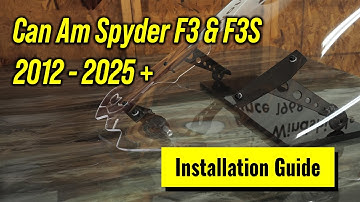 How to Install GP Cycleworks Windshield & Hardware on Can-Am Spyder F3/F3S (2012 - 2025)