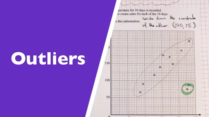 Outliers. What Is An Outlier On A Scatter Graph And How To Find Them.