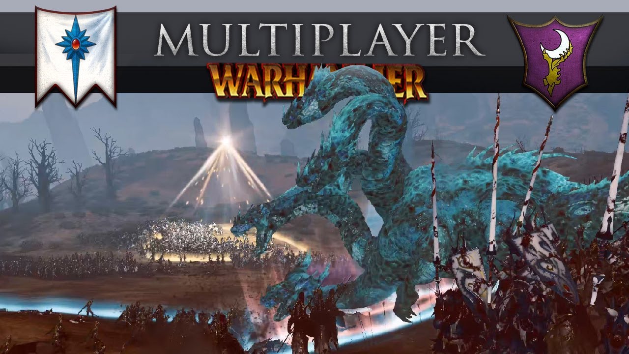 High Elves vs Gobbo King of the Dark Elves (Total War: Warhammer 2 Online Battle 