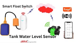 wireless water tank level sensor float switch to control motor for automatic on and off tank full