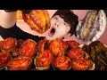 ENG SUB)WOW! Spicy Giant Abalone Steamed+Kimchi Eat Mukbang🔥Korean Seafood ASMR 후니 Hoony Eatingsoun