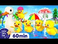 Five Little Ducks Song | +More Nursery Rhymes & Kids Songs  | ABCs and 123s | Little Baby Bum
