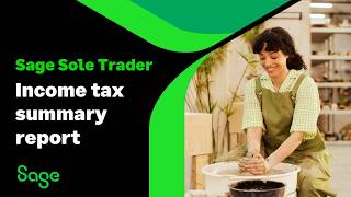 Sage Sole Trader (UK): Income tax summary report (SA103s)