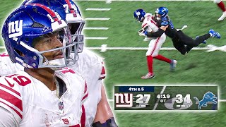 Eating Ws In Detroit? Giants Vs Lions Overtime Ending