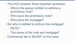 Ownership, Transfer, and Enforcement of Securitized Mortgage Loans