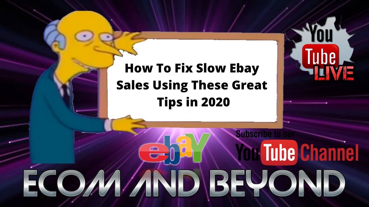 How To Fix Slow Ebay Sales Using These Great Tips in 2020 YouTube