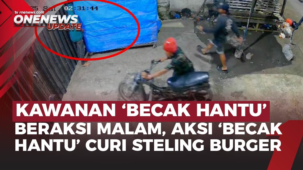 Resahkan Warga, Kawanan Maling ‘Becak Hantu’ Gondol Steling Burger di Medan | OneNews Update