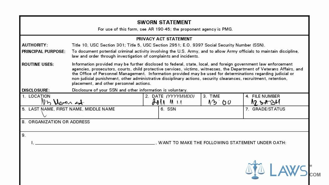 DA Form 2823 - YouTube DA Form 2823 - YouTube
