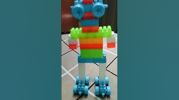 how to make robot with blocks🔥#robot #robomaster #youtubeshorts #block #games