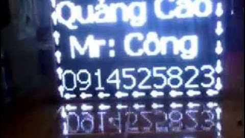 Biển led matrix p10 màu trắng