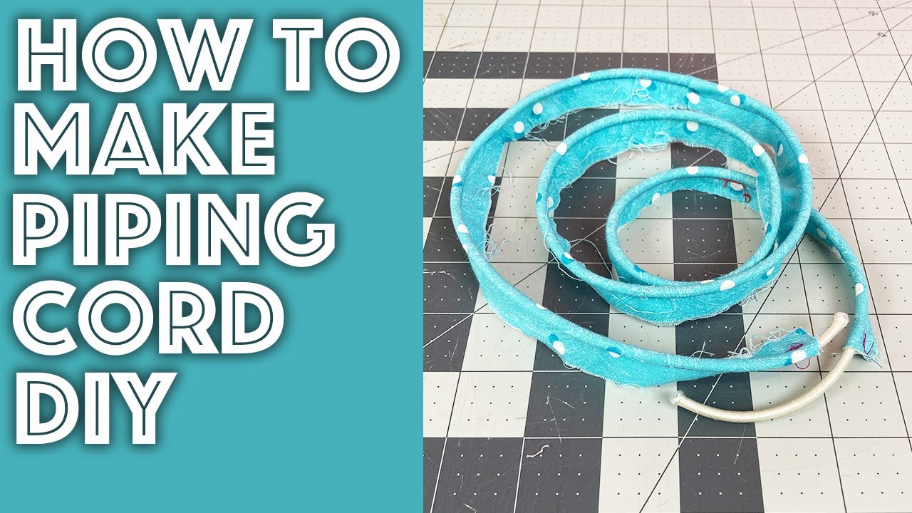 How to Make Your Own Piping or Cording for Sewing DIY
