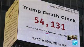 Covid-19: 'Trump Death Clock' counts preventable US coronavirus deaths