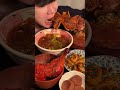 SPICY AND TASTY NOODLES with fried chicken | MUKBANG ASMR EATING #shorts #mukbang #eating #food