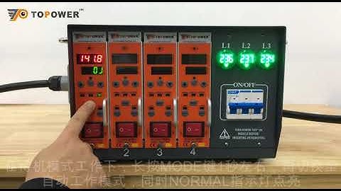 TP 01 hot runner controller operation