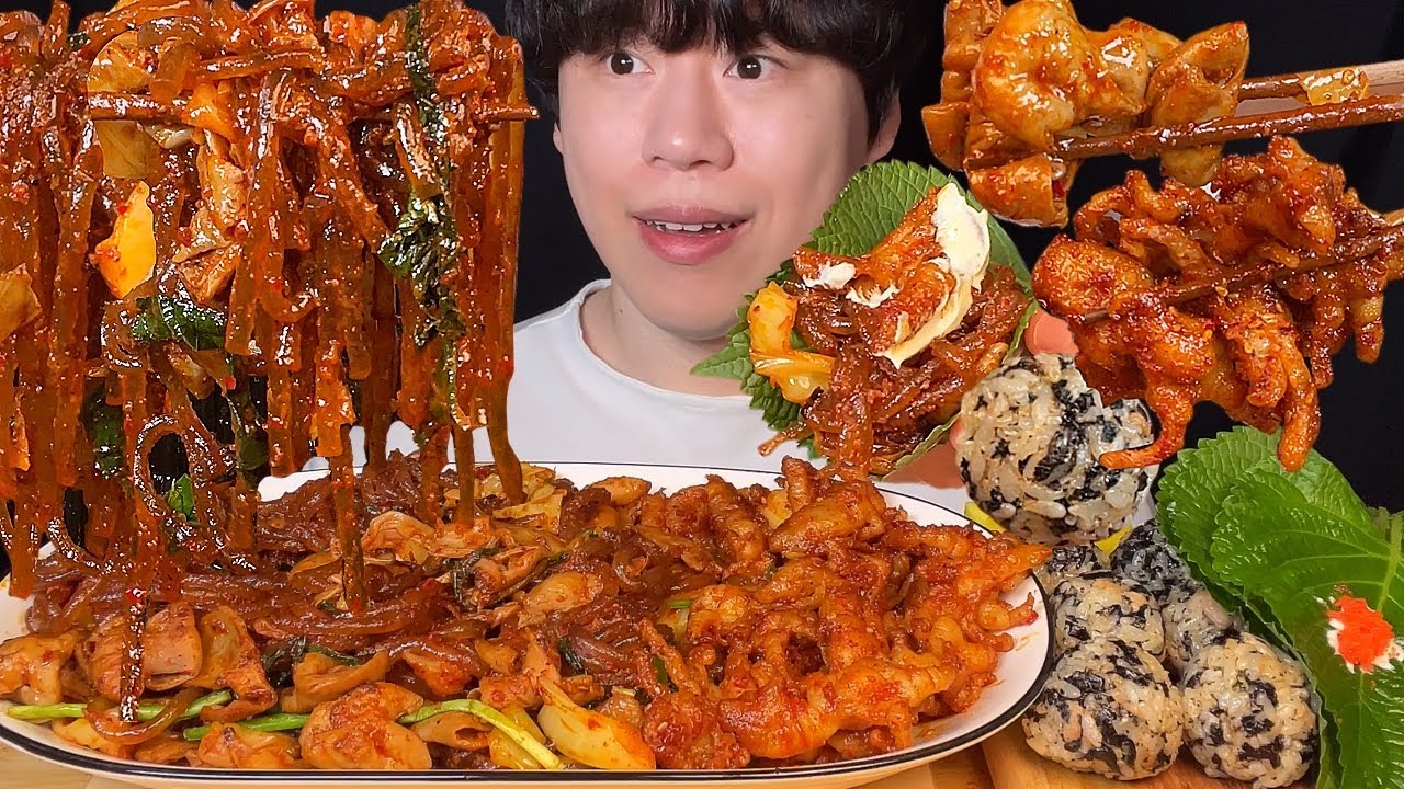 (Подписка) Корейская еда: гопчан, боккеум и куриные лапки, мукбанг, ASMR