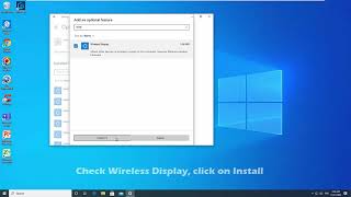 How to Install Miracast Connect Wireless Display Feature to Project to this PC in Windows 10 screenshot 1