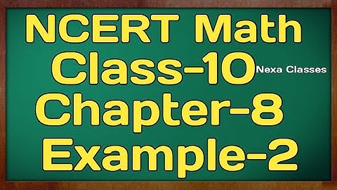 Example 2 Chapter 8 (Trigonometry) Class 10th Math