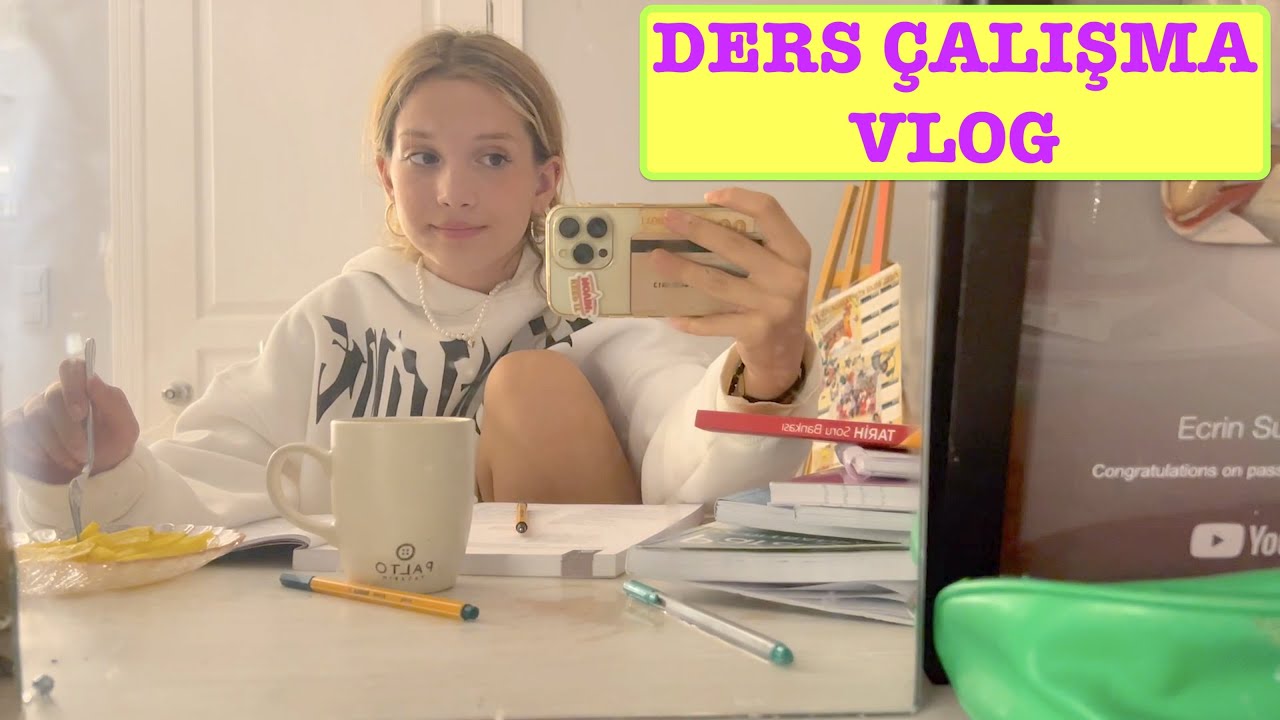 ⁣DERS ÇALIŞMA VLOG. Ecrin Su Çoban ✏️📕