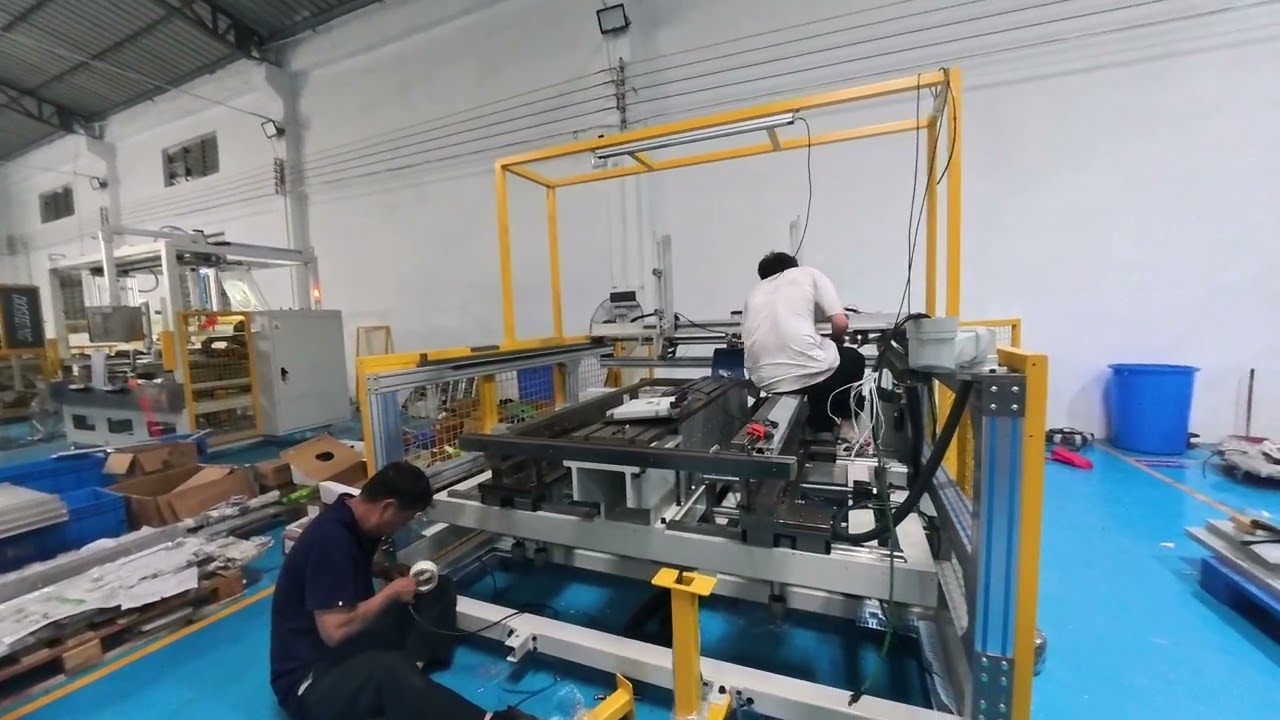 Aluminum Radiator Core Builder Machine  8mm Fin Height 2mm Tube Assembling