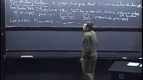 Lecture 3: Birthday Problem, Properties of Probability | Statistics 110