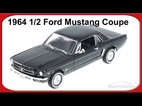 1964 1/2 Ford Mustang Coupe, Black - Welly 1/24 scale