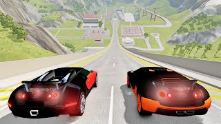 محاكي الحوادث | قفز السيارة عالية السرعة #1 | BeamNG Drive | Car Game GTR screenshot 5