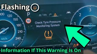 Flashing TPMS Light On Dash - Check Tyre Pressure Monitoring System - Hyundai