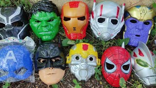 Various Marvel Avengers Superhero Masks, Spider-man, Hulk, Captain America, Iron-Man, Superman