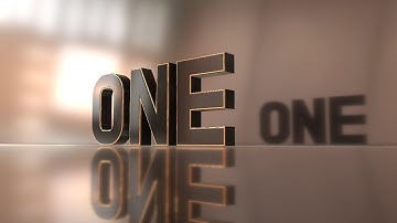 After Effect Element 3D Plugins Tutorial 3D Text Count 엘레먼트 쓰리디 글자 모션