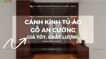 Tủ Quần Áo Gỗ An Cường, Cánh Kính Đen Sang Trọng, Chất Lượng, Giá Tốt