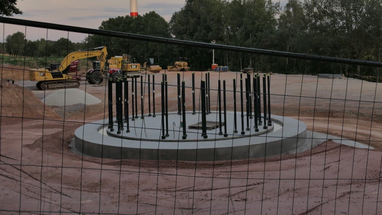 Wind farm Kuhschnappel Update Repowering Part 5 Construction Enercon E160 Ep5 E3