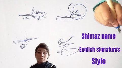 shimaz name signature#english #name  signature with arooj