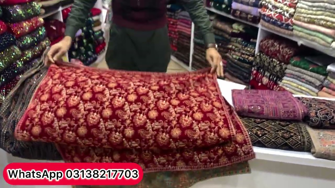 . Micro 9000 Modle❤️Bareez velvet Shawls 💯 