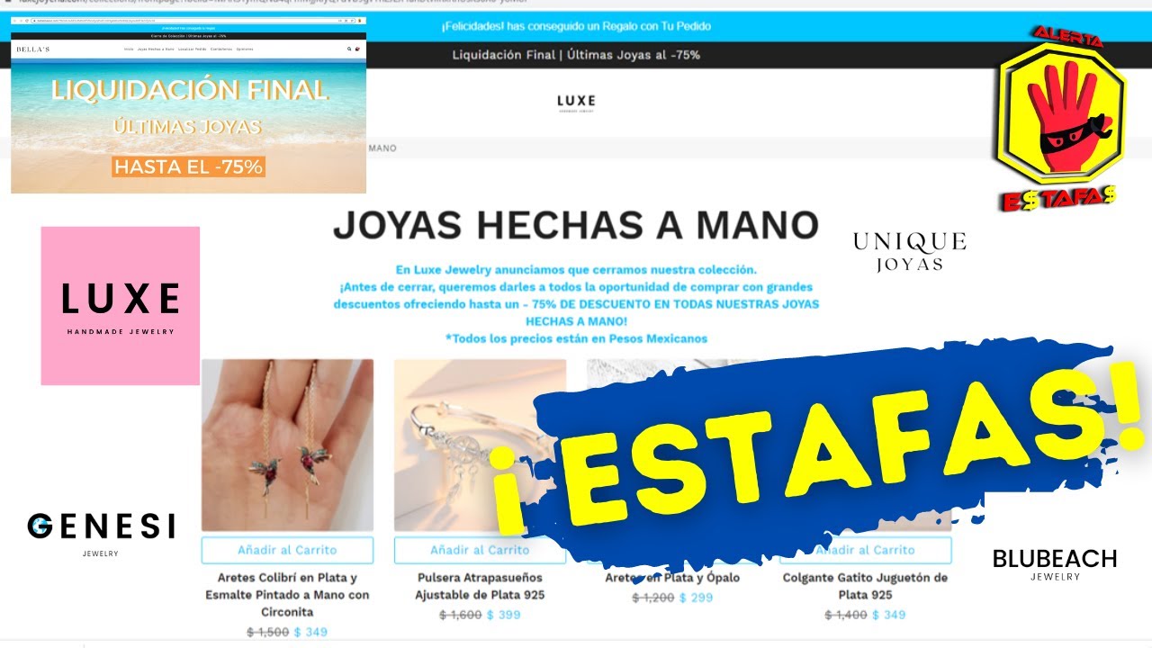 La gran ESTAFA JOYERIA en internet. ¡CUIDADO ASÍ OPERAN! LUXE MEXICO/ MÉXICO MÁS. - YouTube