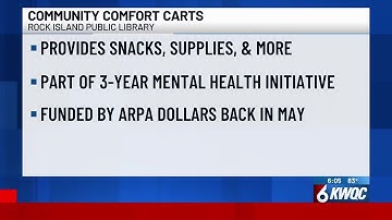 Rock Island Public Library community comfort carts