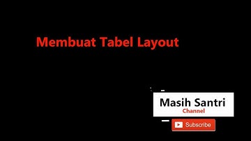 Tutorial Membuat Tabel Layout Dengan Android Studio