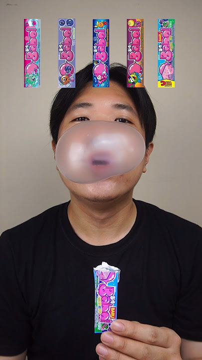 EATING VARIOUS FLAVOR OF BIG BABOL BUBBLE GUM #asmr #shorts #gum