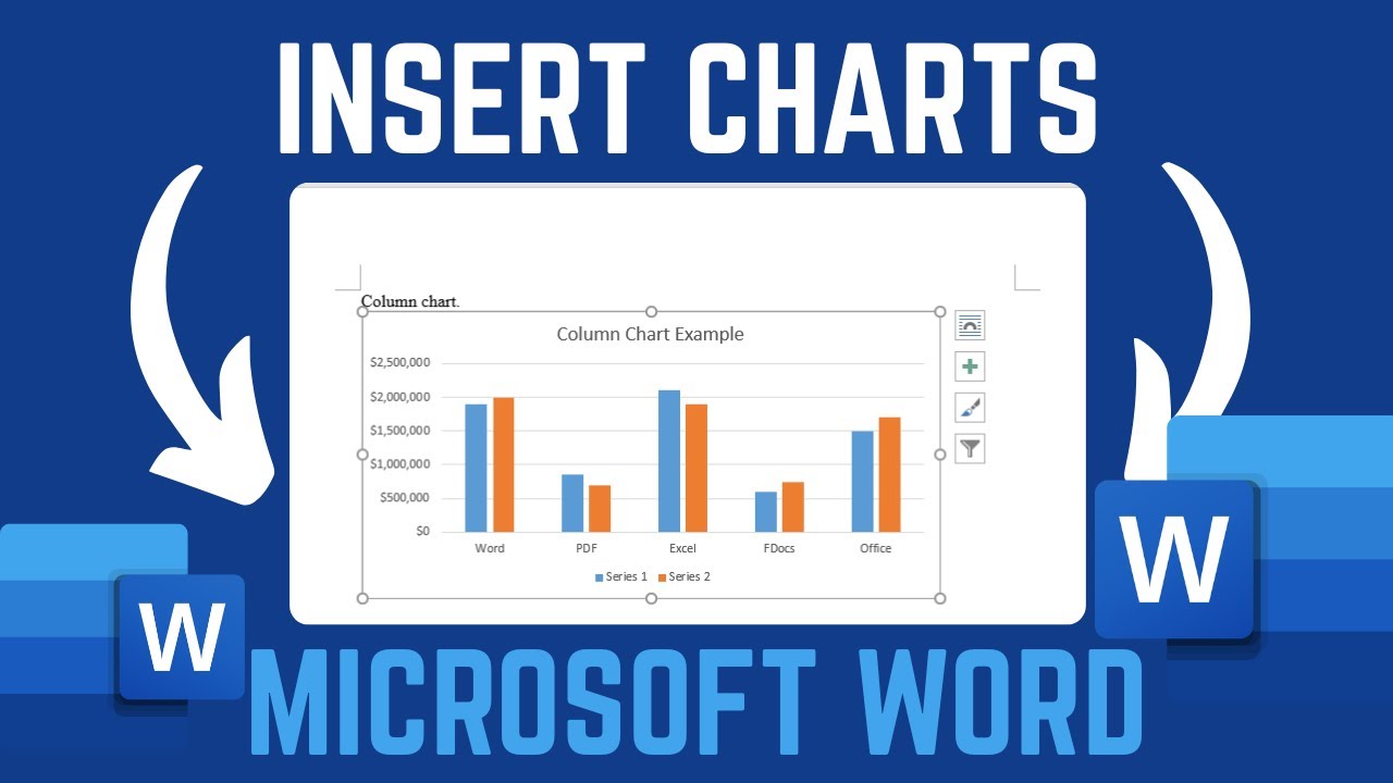 How To Insert Charts In Microsoft Word Document - YouTube