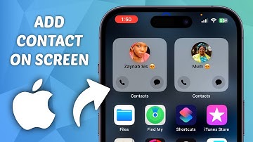 How to Add Contact on iPhone Screen - Add Contact on Homescreen