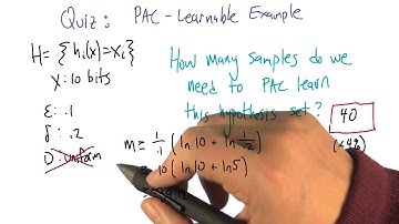 PAC Learnable Example Quiz Solution - Georgia Tech - Machine Learning