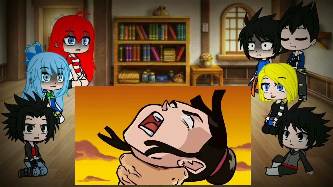 Goku,vegeta,black e algumas meninas reagindo a uma origen diferente do black(My AU)