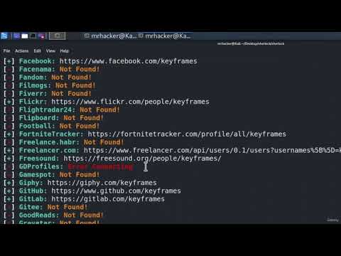 Finding Usernames With Sherlock 🖥️ Reconnaissance & Information Gathering 3.7