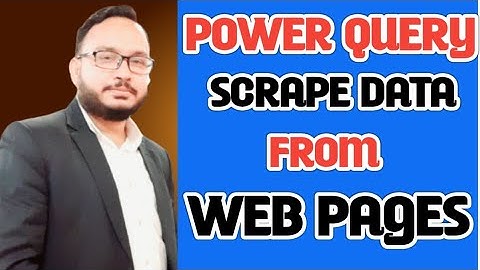 3.How do you extract data from Web pages with Power Query, Add data to a power query Excel Bangla