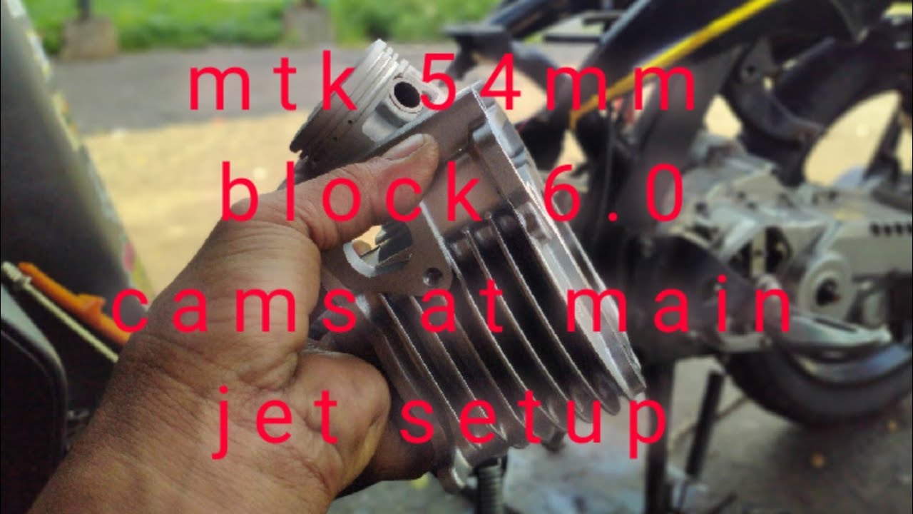 mtk 54mm block 6.0 cams at jettings l mio sporty YouTube