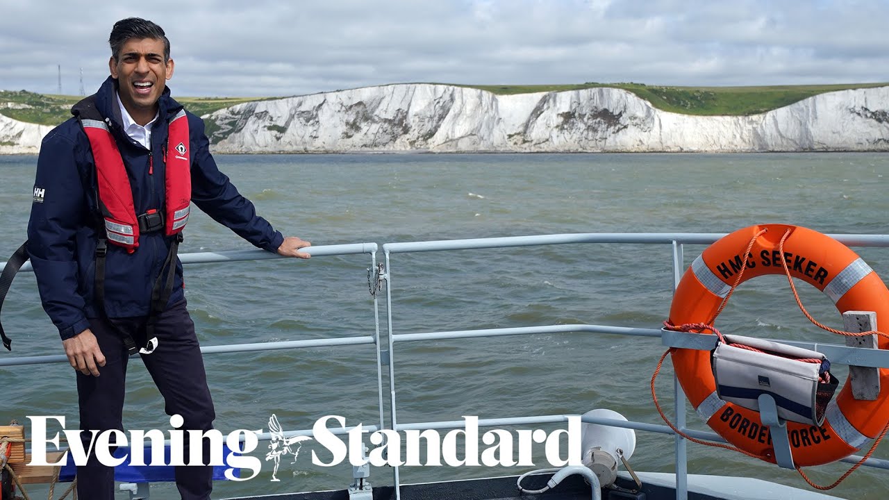 Rishi Sunak gives a speech in Dover on plans to tackle migration