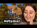 i built an autumnal cottage in the sims