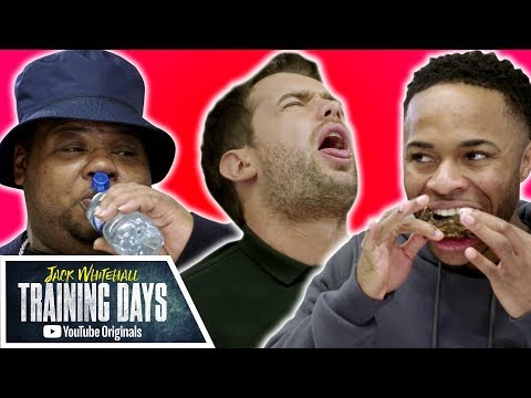Raheem Sterling vs. Big Narstie in HOT WING CHALLENGE | Jack Whitehall: Training Days