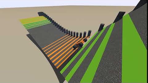 Car Downhill test physics 5  Blender