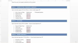 FA15 BUSA 215: Schedule screencast