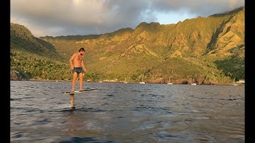 Julian Bradley on Code Foils on the  Marquesas Islands, Pacific Ocean